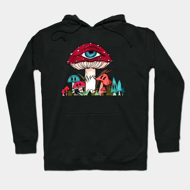 Toadstool and friends Hoodie by Lisastle